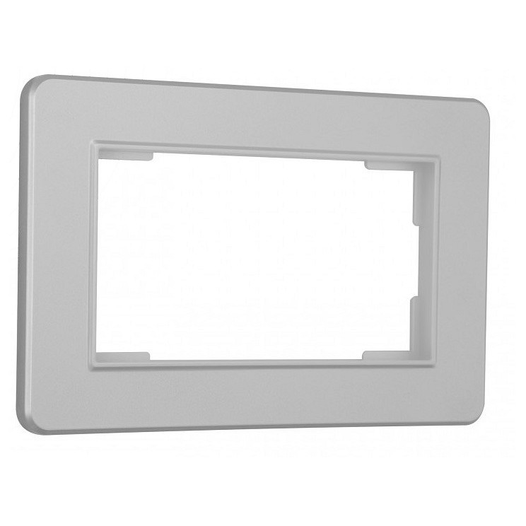 Рамка для двойной розетки arte milano am-502.16 502.16-double.silver